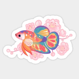 Koi Betta Sticker